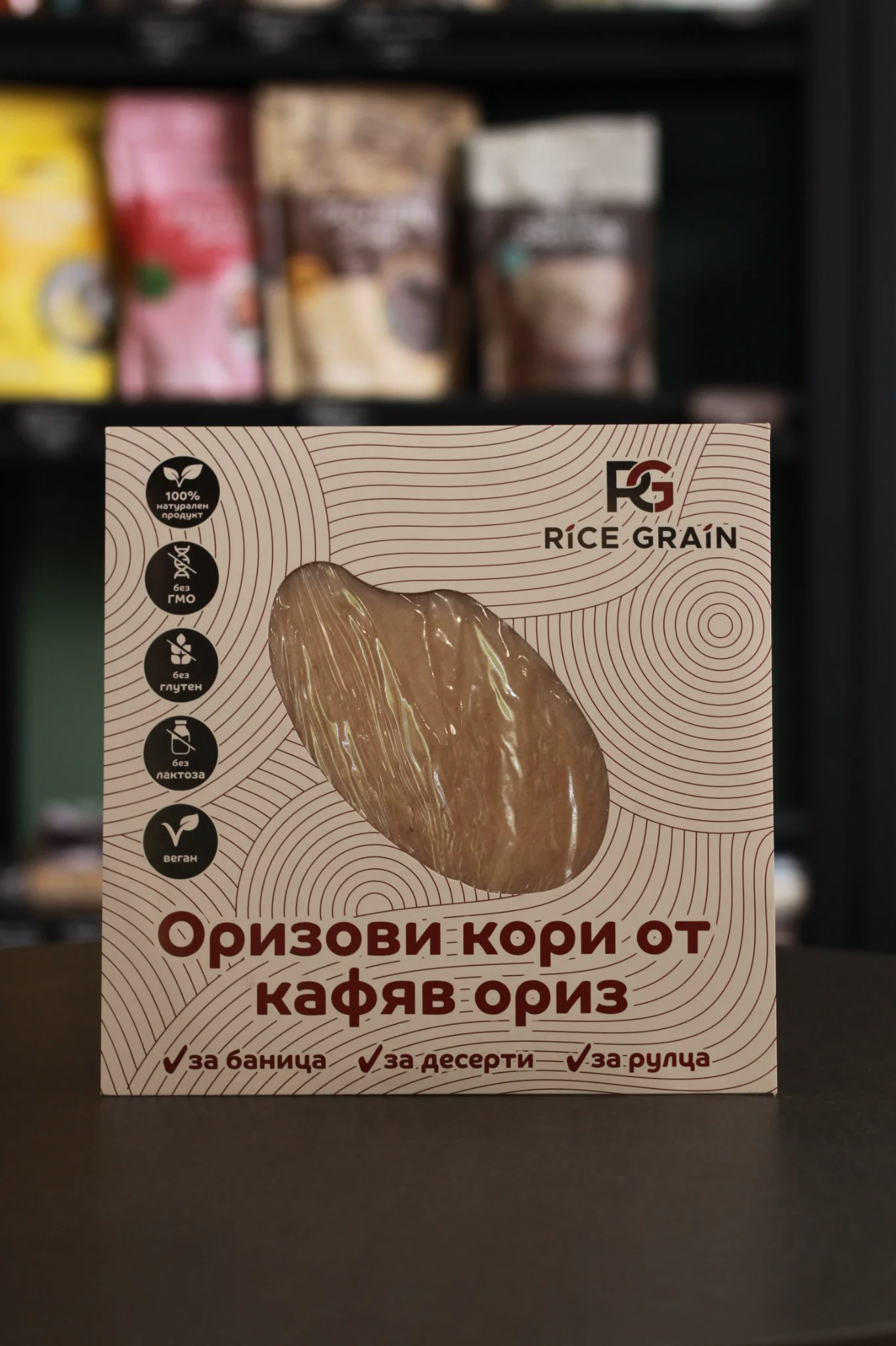 rice-grain-orizovi-kori-ot-kafyav-oriz Безглутенови оризови кори от кафяв ориз Rice Grain, 110 г - Image 1